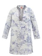 Ladies Beachwear Le Sirenuse, Positano - New Charlotte Tarocchi-print Cotton Kaftan - Womens - Blue Print