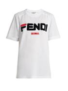 Fendi Flocked-logo Cotton T-shirt