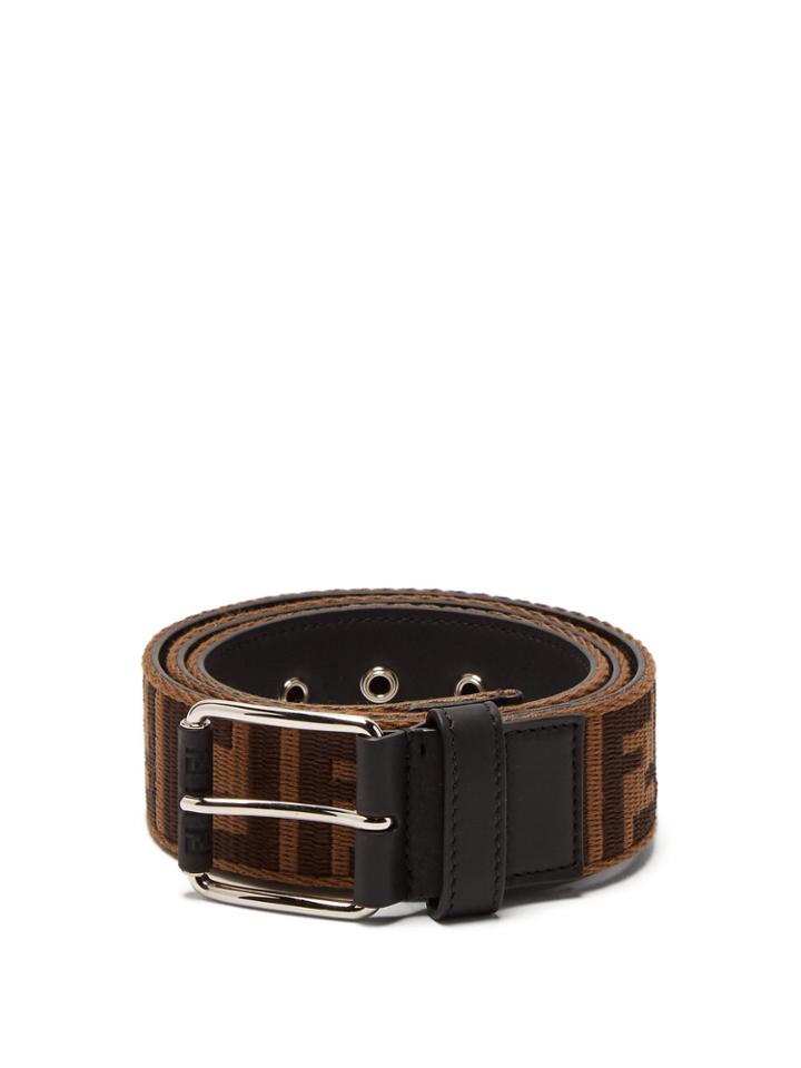 Fendi Ff Jacquard Logo Belt