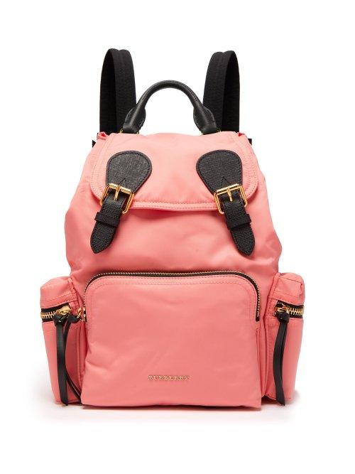 Matchesfashion.com Burberry - Medium Nylon Backpack - Womens - Pink