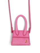 Matchesfashion.com Jacquemus - Le Chiquito Micro Grained Leather Cross Body Bag - Womens - Pink