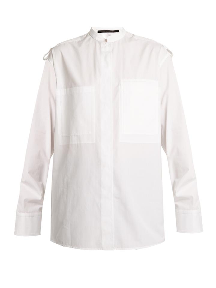 Haider Ackermann Byron Military Cotton Shirt