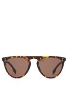 Matchesfashion.com Burberry - D Frame Tortoiseshell Acetate Sunglasses - Mens - Brown