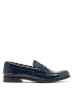 Matchesfashion.com Church's - Pembrey Leather Loafers - Womens - Navy