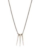 Matchesfashion.com Pearls Before Swine - Oxidised Sterling Silver Thorn Pendant - Mens - Silver