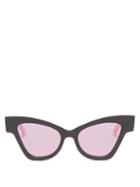 Matchesfashion.com Le Specs - Hourglass Cat-eye Recycled Sunglasses - Womens - Black Pink