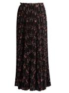 Valentino Love Blade-print Silk-chiffon Midi Skirt