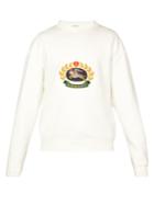 Burberry Crest And Logo-embroidered Jersey Sweater