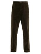 Matchesfashion.com Oliver Spencer - Cotton Corduroy Trousers - Mens - Green
