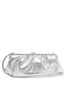 Matchesfashion.com Balenciaga - Cloud Xl Crackled Metallic-leather Cross-body Bag - Womens - Silver