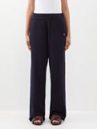 Extreme Cashmere - Zubon Light Elasticated Cashmere Trousers - Womens - Navy