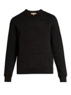 Burberry Regimental Tape-appliqu Cotton-blend Sweatshirt