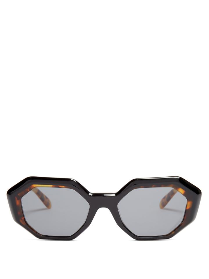Garrett Leight Jacqueline 50 Octagon-frame Sunglasses