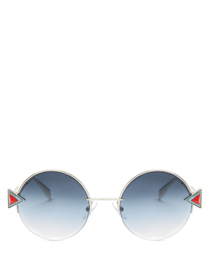 Fendi Rainbow Round-frame Sunglasses