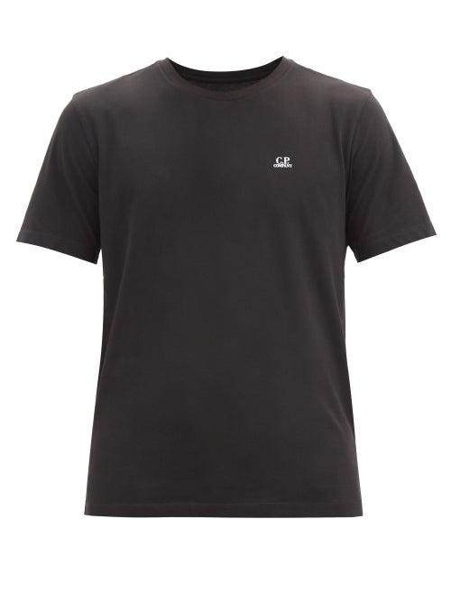 Matchesfashion.com C.p. Company - Logo-print Cotton-jersey T-shirt - Mens - Black