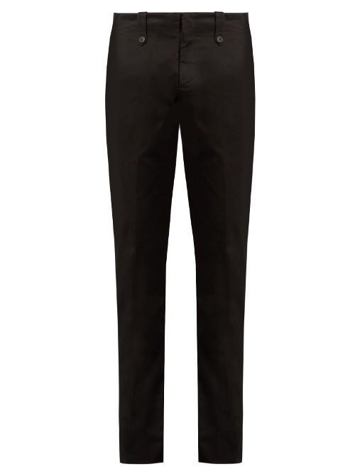 Maison Margiela Slim-fit Cotton-drill Trousers