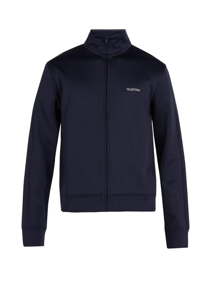 Valentino Rockstud Zip-fastening Logo Track Top