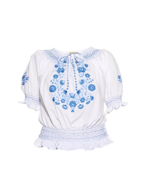 Muzungu Sisters Dora Embroidered Cotton Top