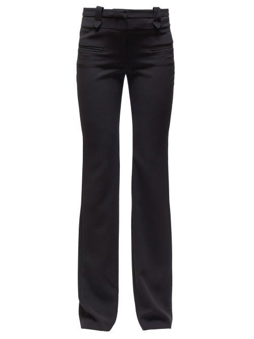 Matchesfashion.com Altuzarra - Serge Flared Crepe Trousers - Womens - Black