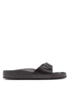 Matchesfashion.com Birkenstock 1774 - Madrid Bs Buckle-strap Leather Slides - Womens - Black