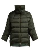 Matchesfashion.com Herno - Funnel Neck Quilted Down Jacket - Womens - Dark Green