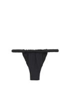 Matchesfashion.com Isa Boulder - Joni Ruched High-cut Bikini Briefs - Womens - Black