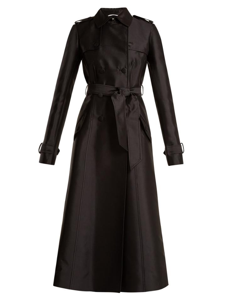 Gabriela Hearst Cassatt Silk And Wool-blend Trench Coat