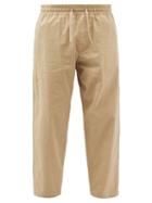 Ymc - Alva Cotton-blend Seersucker Trousers - Mens - Beige