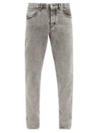 Matchesfashion.com Ami - Bleached Slim-fit Jeans - Mens - Grey
