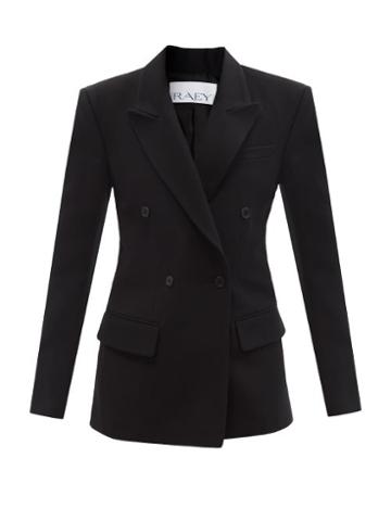 Ladies Rtw Raey - Double-breasted Wool Suit Jacket - Womens - Black