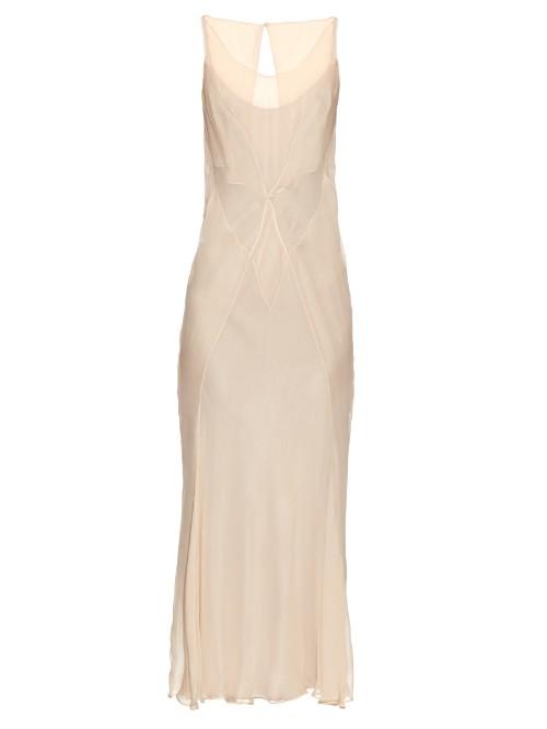 Maison Margiela Panelled Silk-chiffon Dress