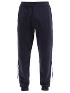 Matchesfashion.com Helmut Lang - Laced-side Cotton-jersey Track Pants - Mens - Navy