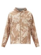 Matchesfashion.com Moncler - Camouflage-print Shell Hooded Jacket - Mens - Beige