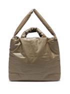 Matchesfashion.com Kassl Editions - Oil Large Padded Cotton-blend Canvas Tote Bag - Womens - Khaki