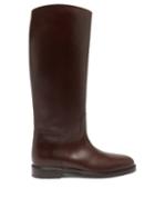 Legres - Knee-high Leather Boots - Womens - Brown