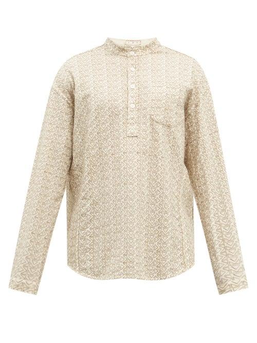 Mens Rtw Smr Days - Jondal Embroidered Cotton Shirt - Mens - White Multi