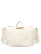 Matchesfashion.com Lauren Manoogian - Cube Hand-crocheted Cotton Tote Bag - Womens - White