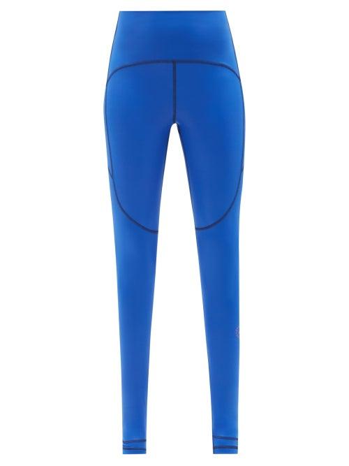 Adidas By Stella Mccartney - Truestrength High-rise Jersey Leggings - Womens - Blue