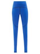 Adidas By Stella Mccartney - Truestrength High-rise Jersey Leggings - Womens - Blue