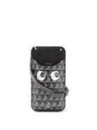 Anya Hindmarch - Eyes I Am A Plastic Bag Recycled-canvas Pouch - Womens - Dark Grey