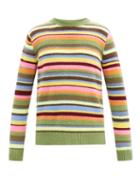 Matchesfashion.com The Elder Statesman - Sink Striped Cashmere Sweater - Mens - Multi