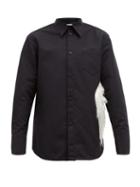 Matchesfashion.com Namacheko - Leylim Faux Fur Panelled Wool Blend Shirt - Mens - Black