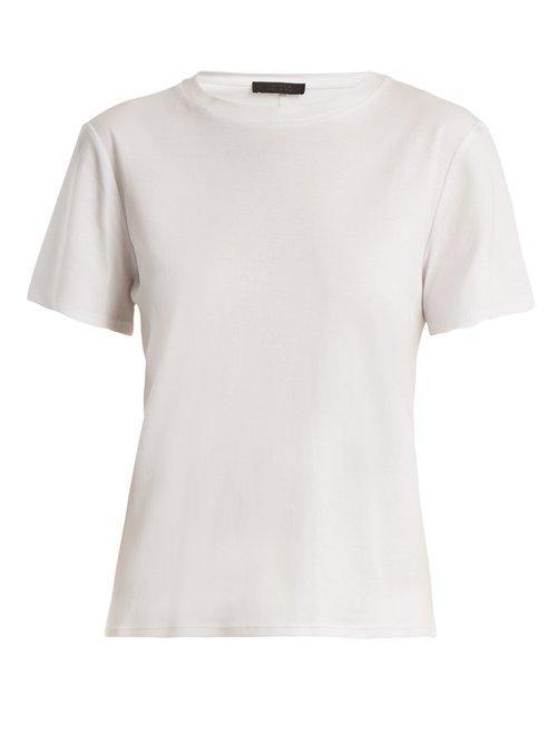 Matchesfashion.com The Row - Wesler Short Sleeved Cotton Jersey T Shirt - Womens - White