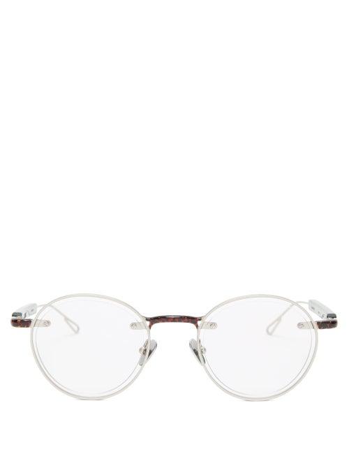 Matchesfashion.com Jacquemus - Le Meunier Round Metal Glasses - Mens - Green