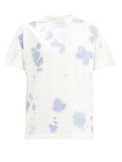 Matchesfashion.com Palm Angels - Tie-dye Cotton-jersey T-shirt - Mens - White Multi