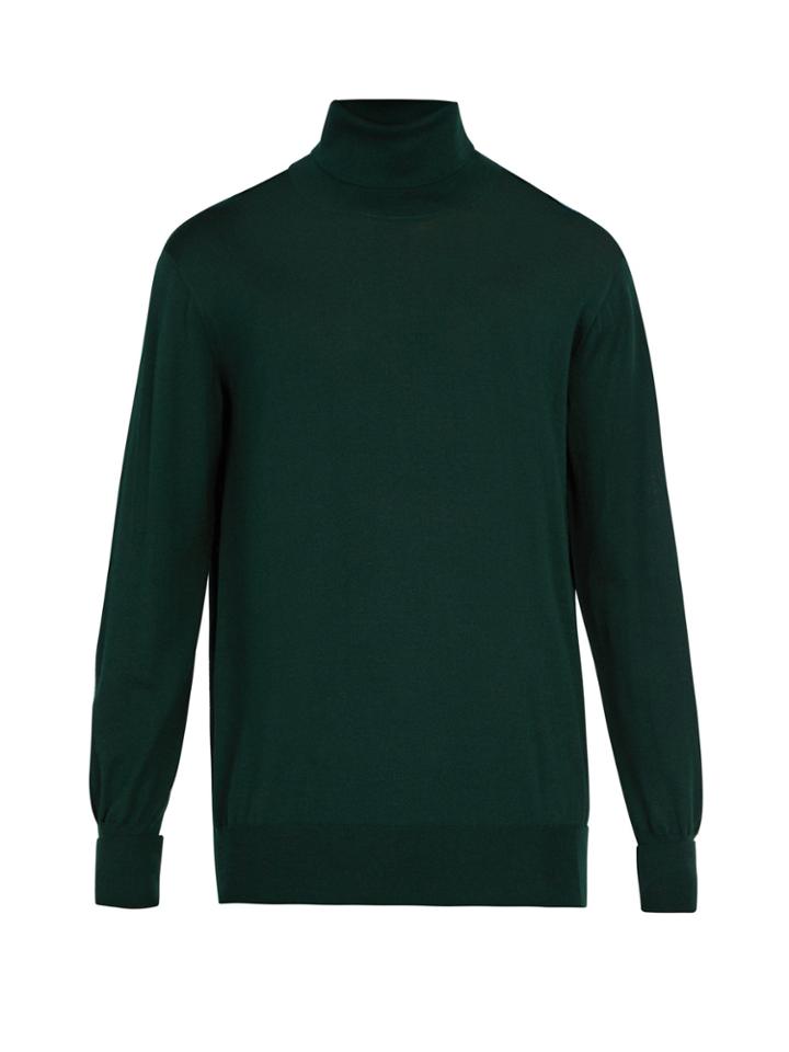Thom Sweeney Wool Roll-neck Sweater