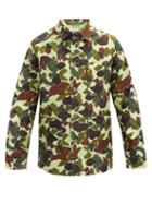 Matchesfashion.com Junya Watanabe - Camouflage-print Cotton-twill Shirt Jacket - Mens - Green Multi