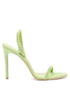 Matchesfashion.com Paris Texas - Holly Crystal-embellished Suede Sandals - Womens - Green