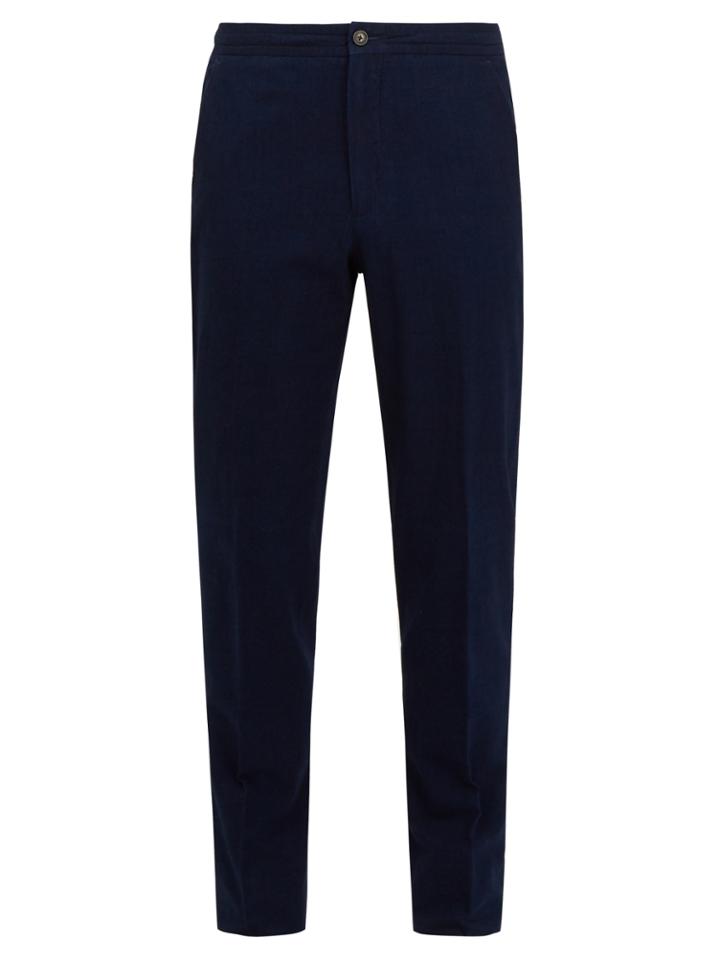 Zegna Sartorial Mid-rise Cotton Trousers