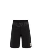 Mens Activewear Fendi - Logo-embroidered Mesh-side Track Shorts - Mens - Black